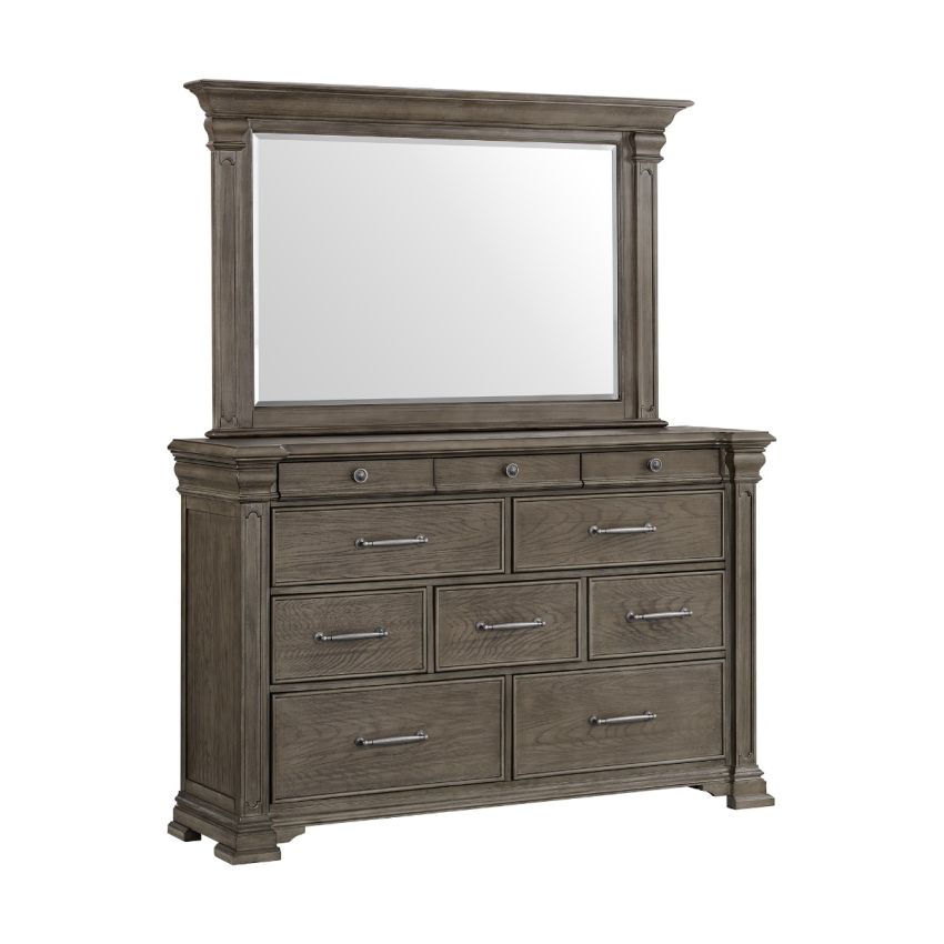 Kings Court Grey Dresser and Mirror Kit