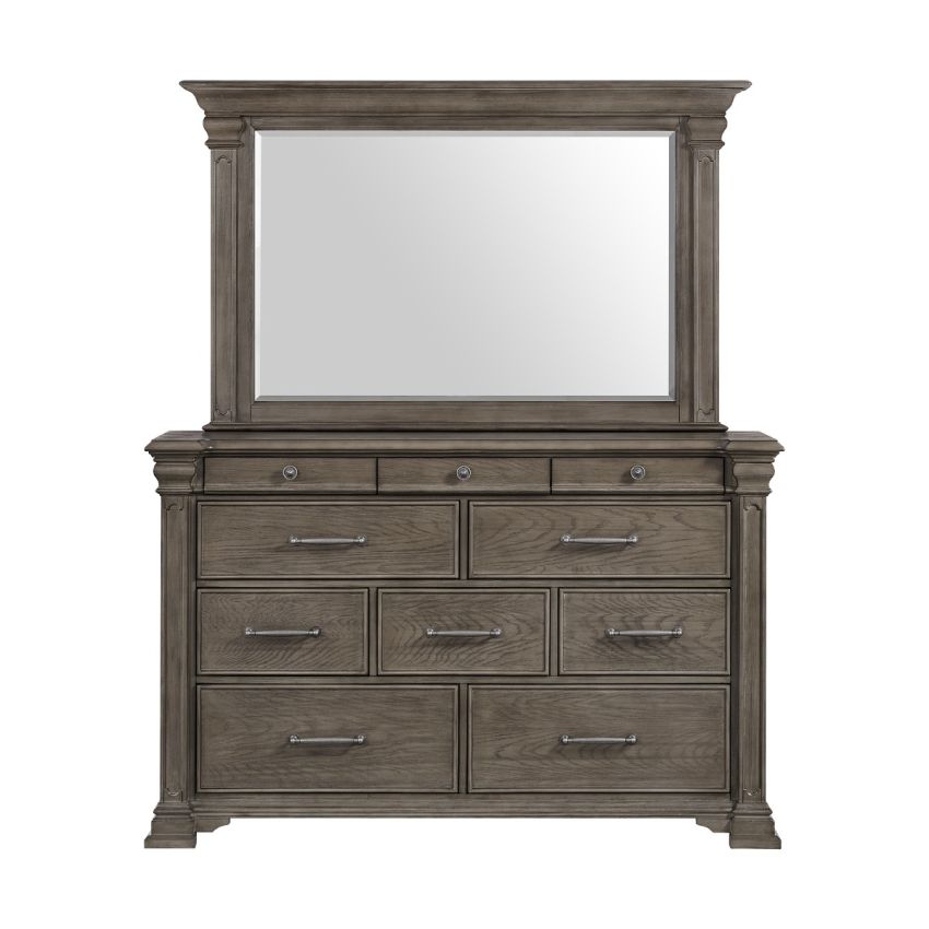Kings Court Grey Dresser and Mirror Kit