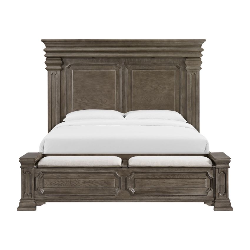 Kings Court Grey Queen Bed Frame