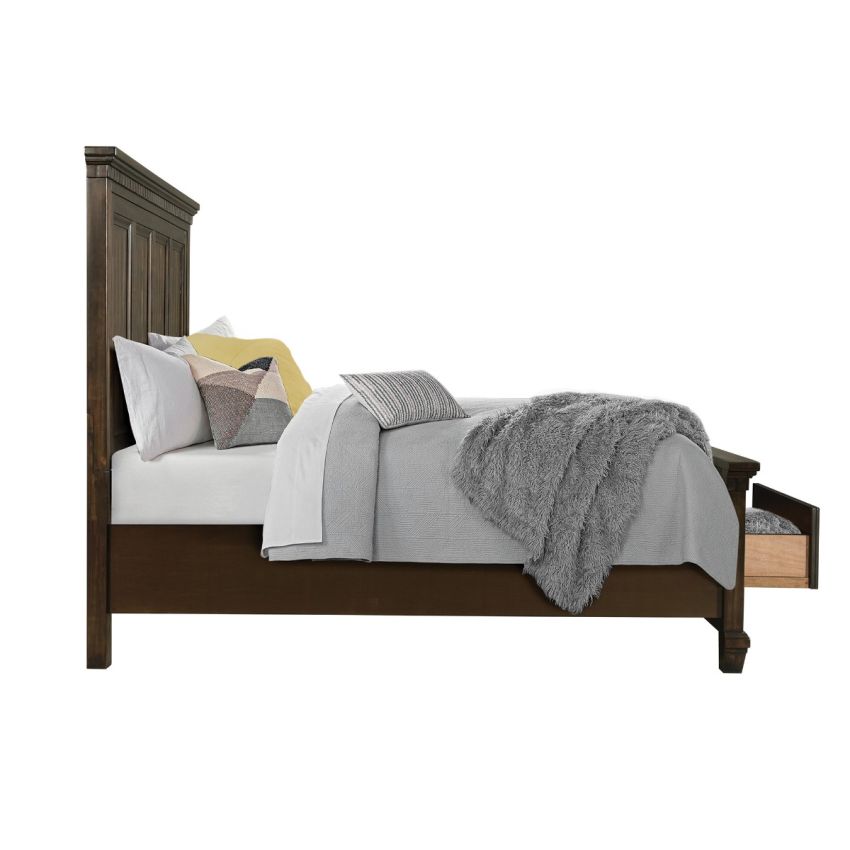 McCoy Charcoal King Bed Frame w/ Storage