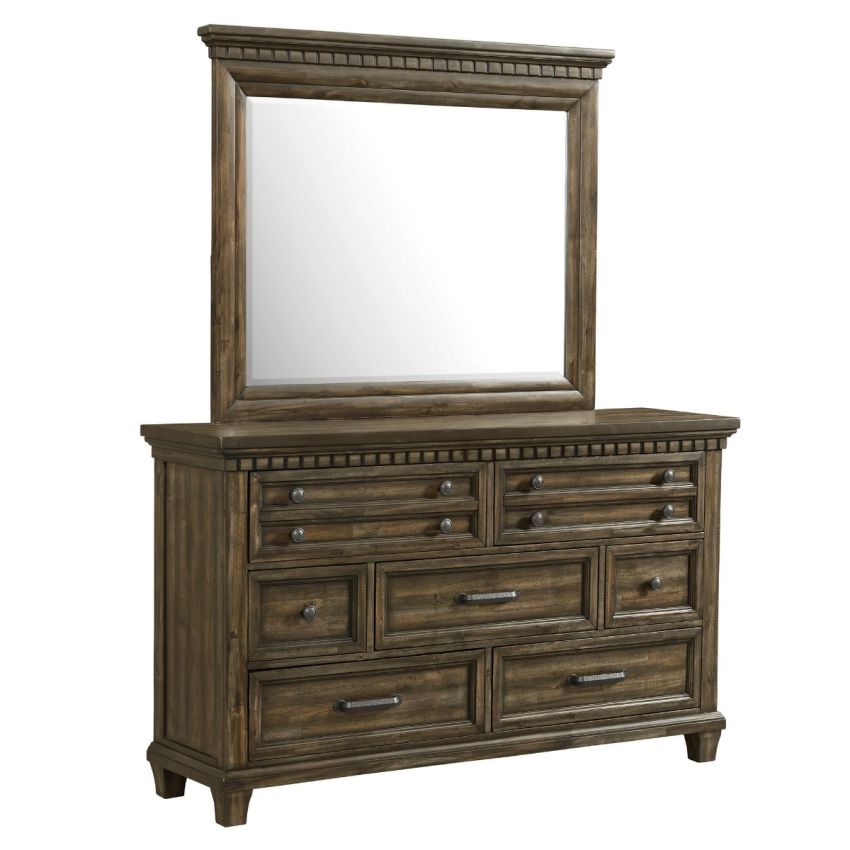 McCoy Charcoal Dresser and Mirror