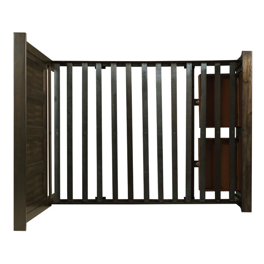 McCoy Charcoal Queen Bed Frame w/Storage