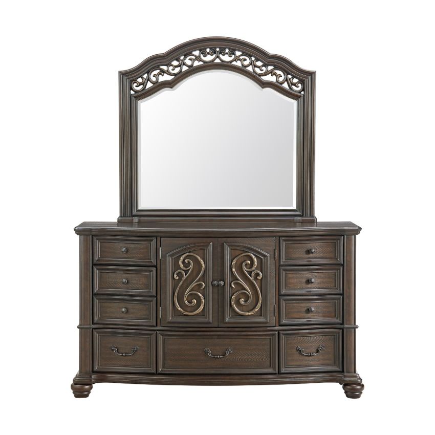 Brunswick Mahogany Dresser and Mirror