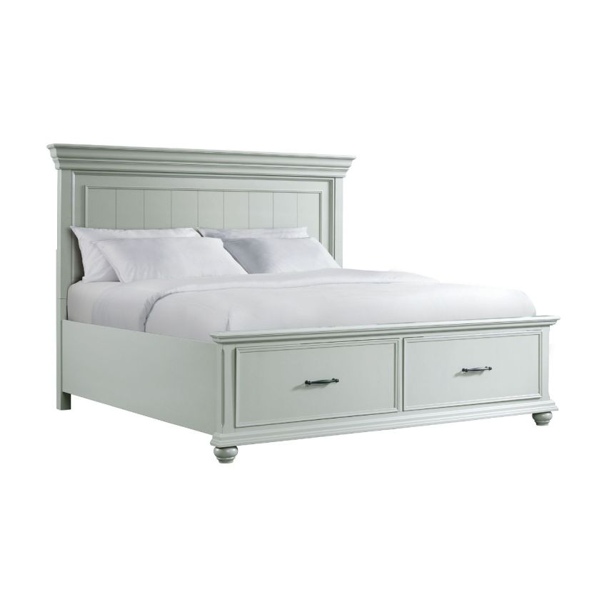 Slater Grey King Bed Frame