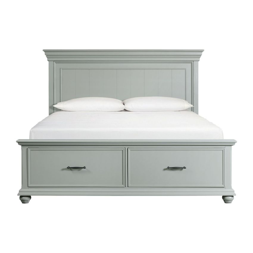 Slater Grey King Bed Frame