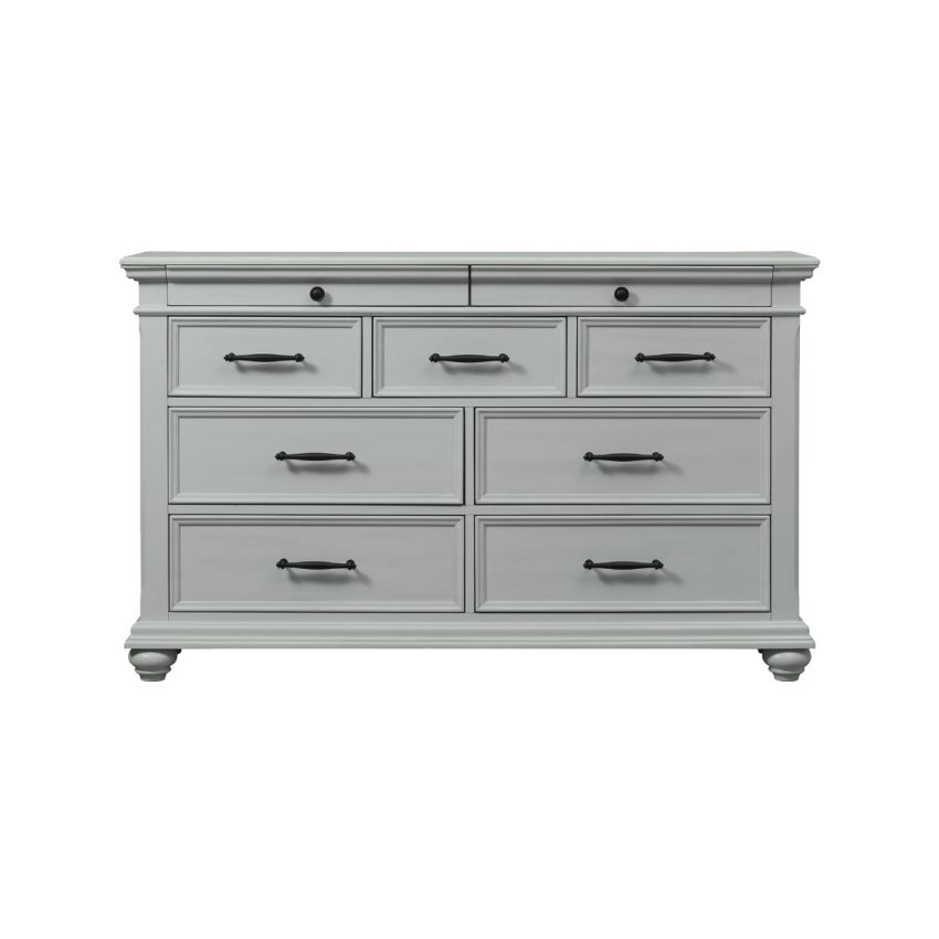 Slater Grey Dresser and Mirror