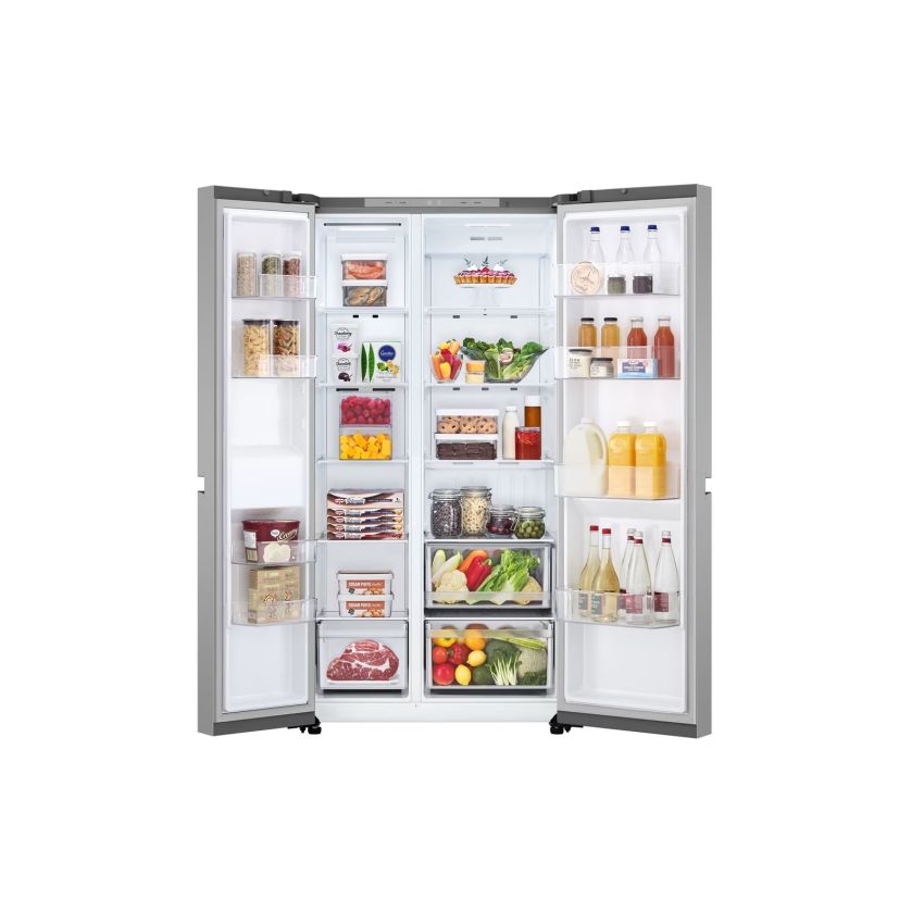 LG 23 cu ft Silver Side By Side Inverter Refrigerator