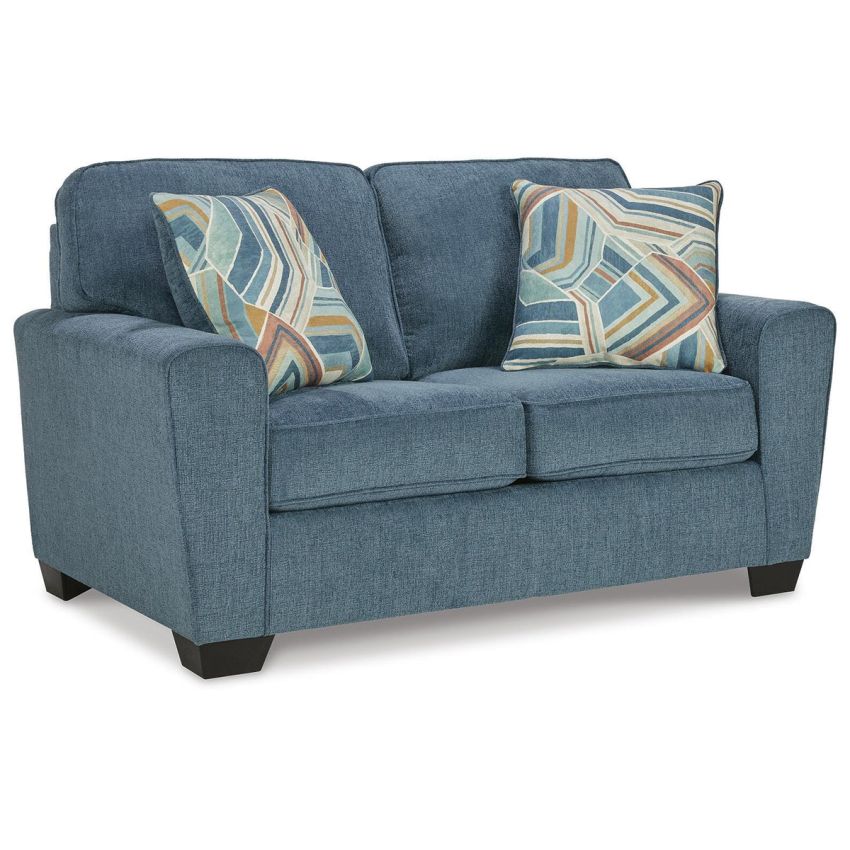 Cashton Blue Loveseat