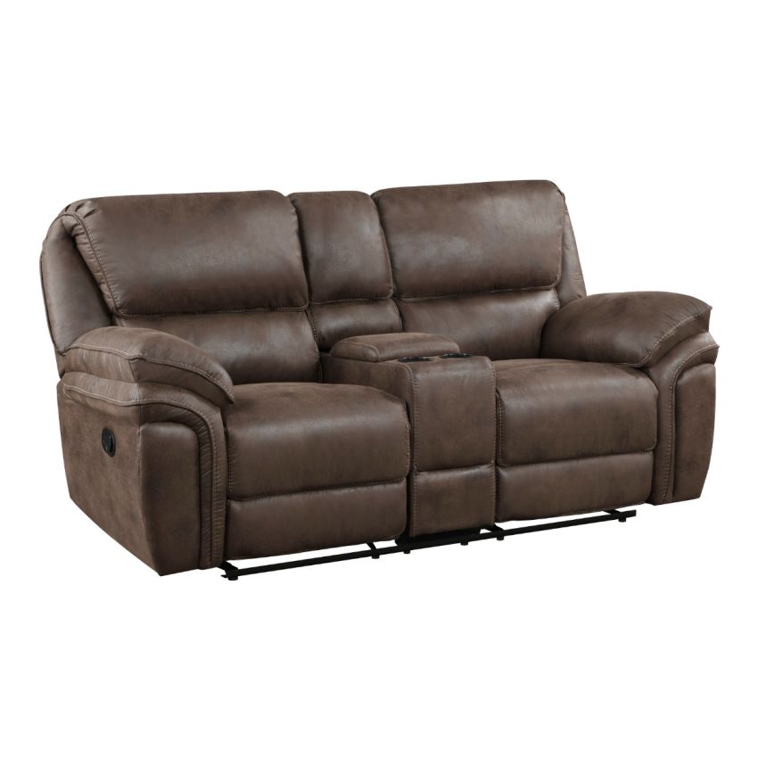 Proctor Brown Double Reclining Loveseat
