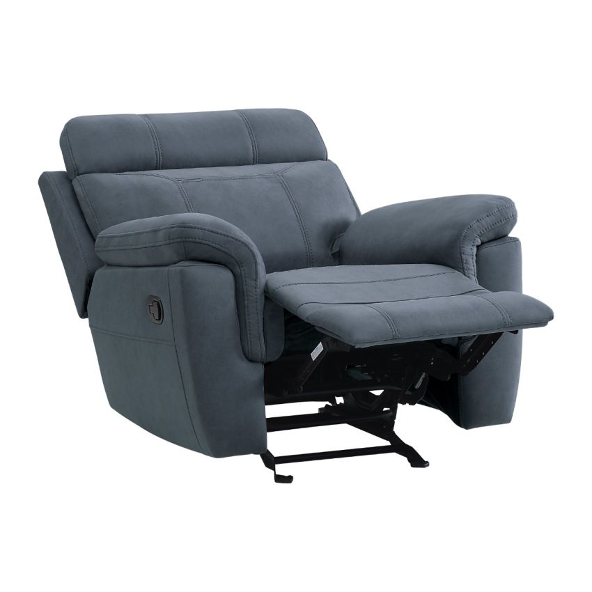 Clifton Blue Glider Reclining Chair