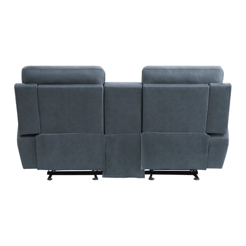 Clifton Blue Double Glider Reclining Loveseat