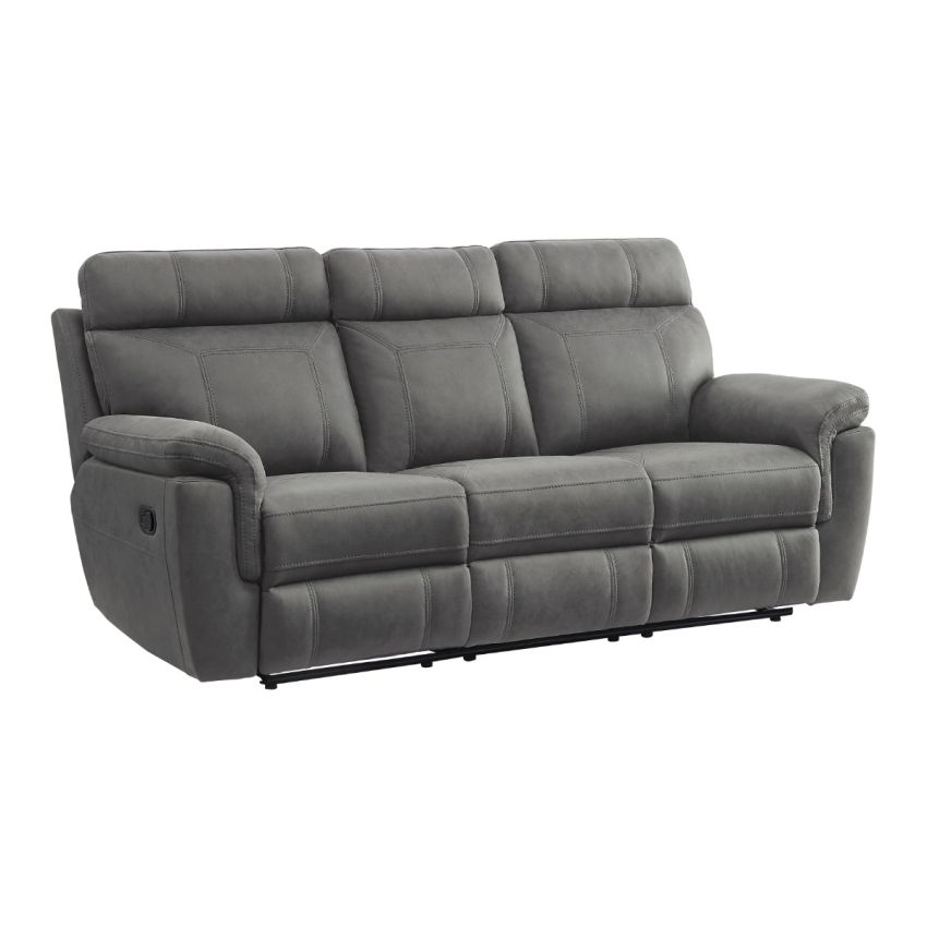 Clifton Grey Double Glider Reclining Sofa
