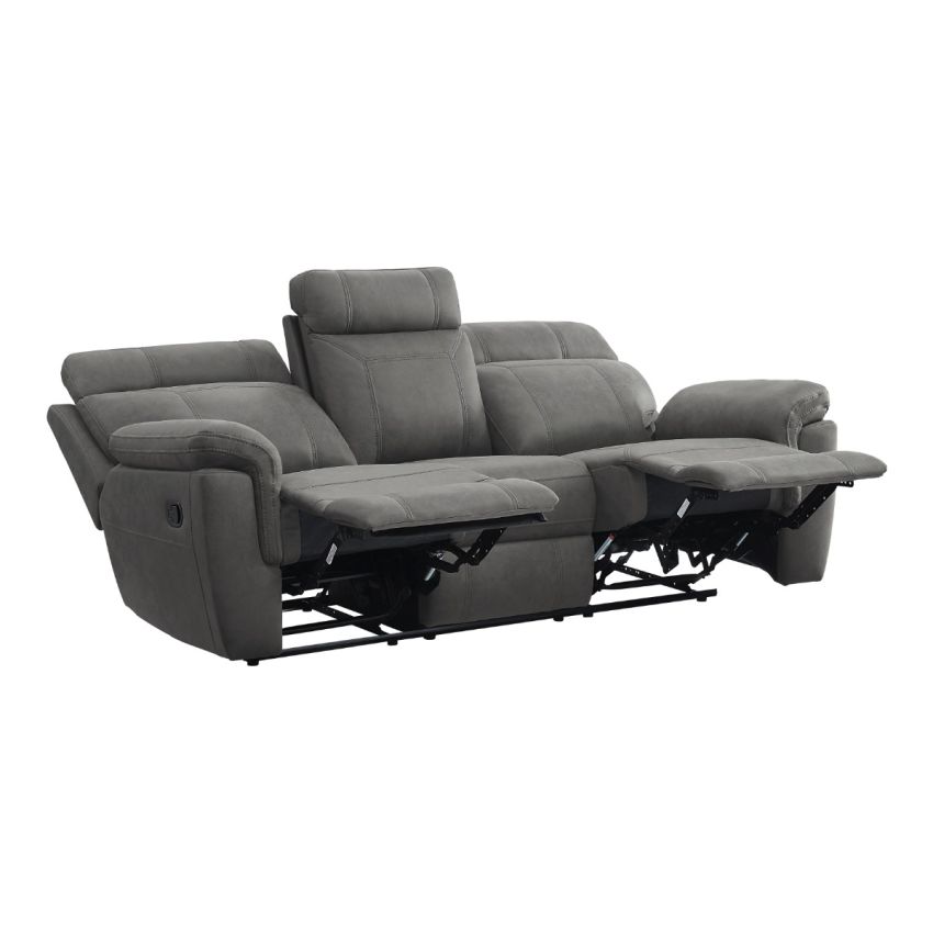 Clifton Grey Double Glider Reclining Sofa