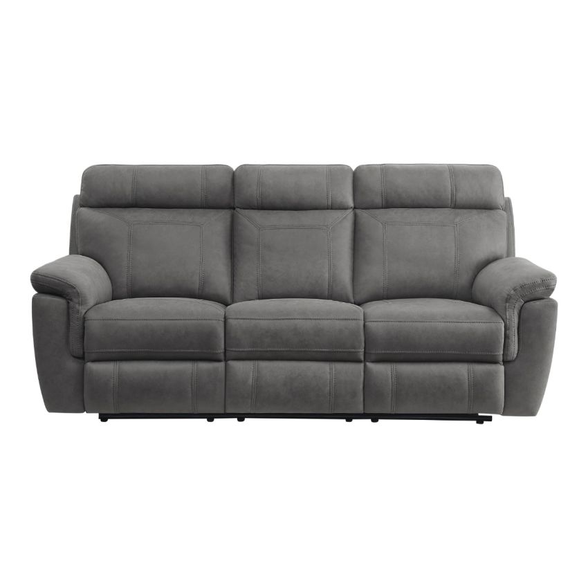 Clifton Grey Double Glider Reclining Sofa
