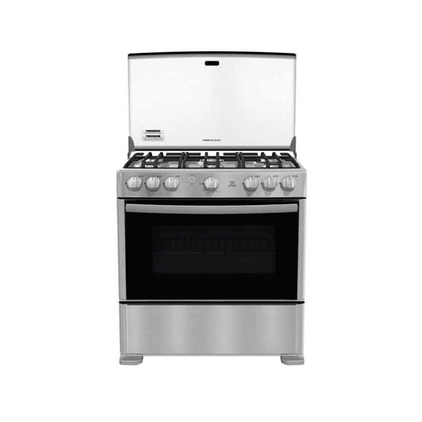 Cetron 30 inch 6-Burner S/Steel Gas Stove w/Glass Lid