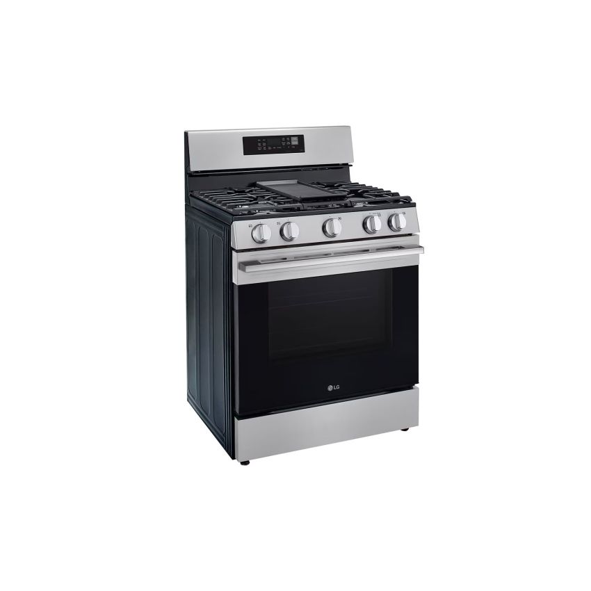 LG 30 inch S/Steel 5-Burner Gas Stove w/ Air Fry