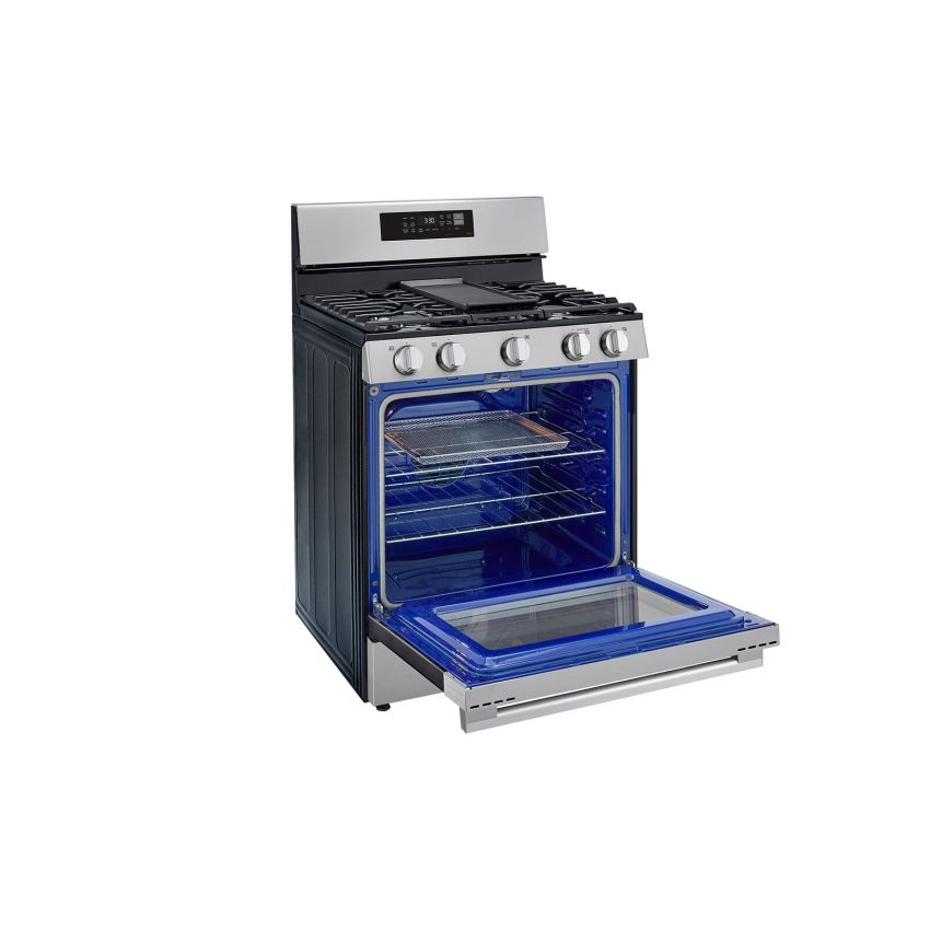 LG 30 inch S/Steel 5-Burner Gas Stove w/ Air Fry