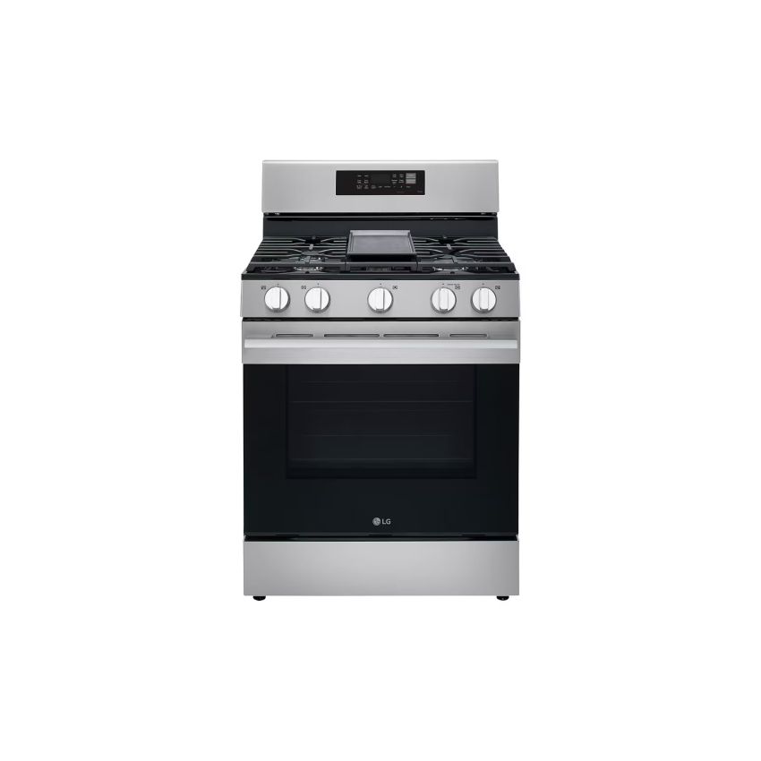 LG 30 inch S/Steel 5-Burner Gas Stove w/ Air Fry