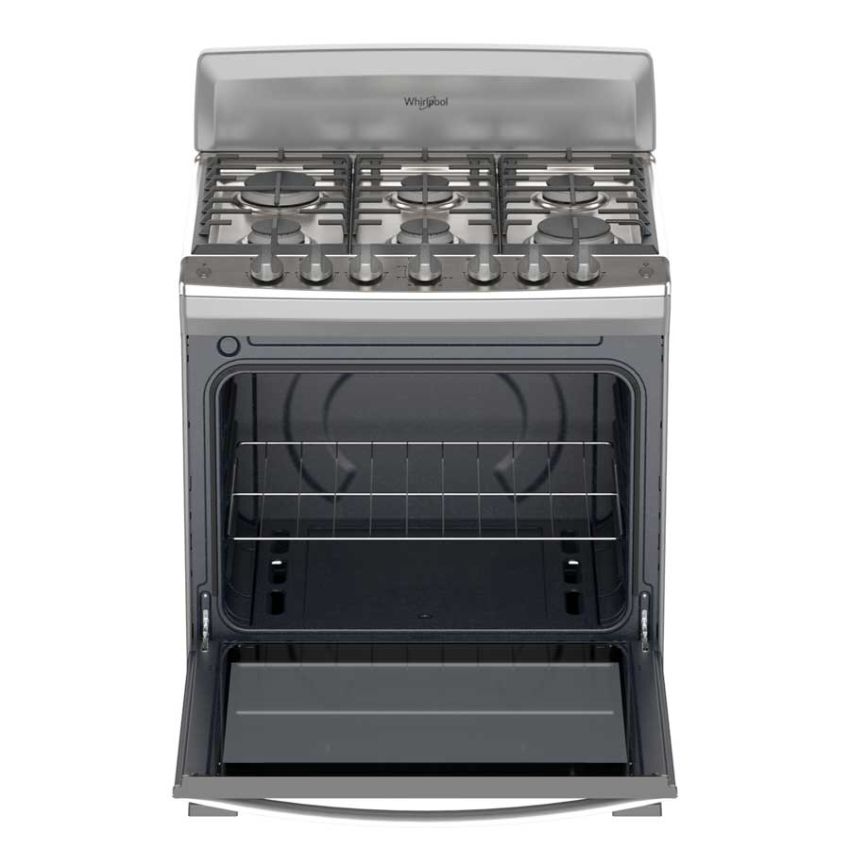 Whirlpool 30 inch 6-Burner Silver Gas Stove