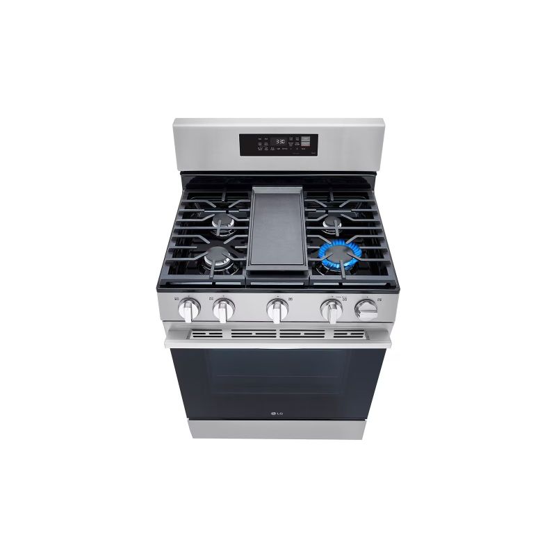 LG 30 inch S/Steel 5-Burner Gas Stove w/ Air Fry
