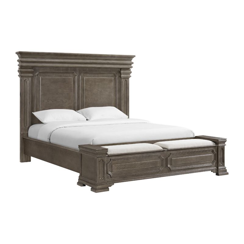 Kings Court Grey Queen Bed Frame