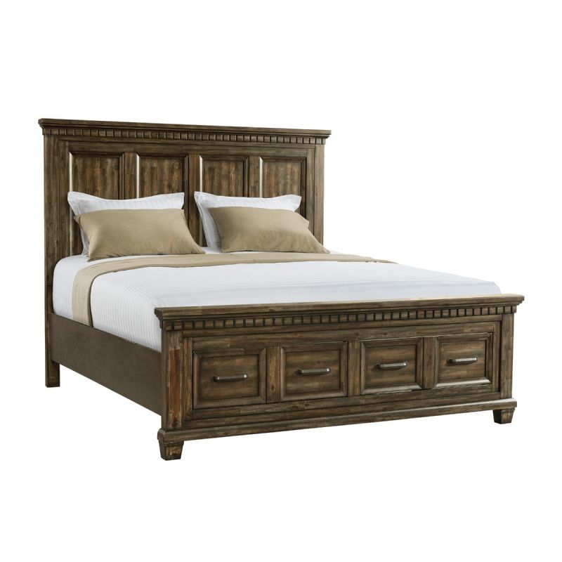 McCoy Charcoal Queen Bed Frame w/Storage