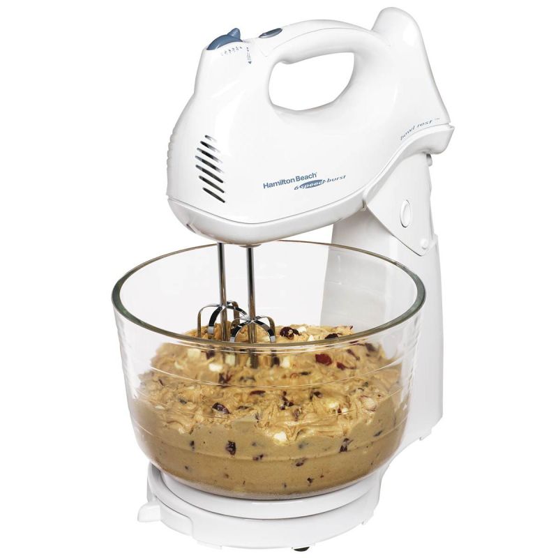 Hamilton Beach 6-Speed Glass Bowl Stand Mixer