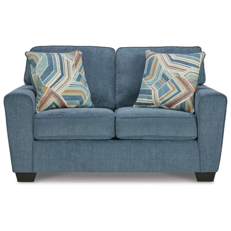 Cashton Blue Loveseat