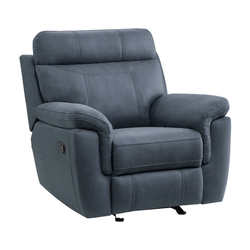 Clifton Blue Glider Reclining Chair
