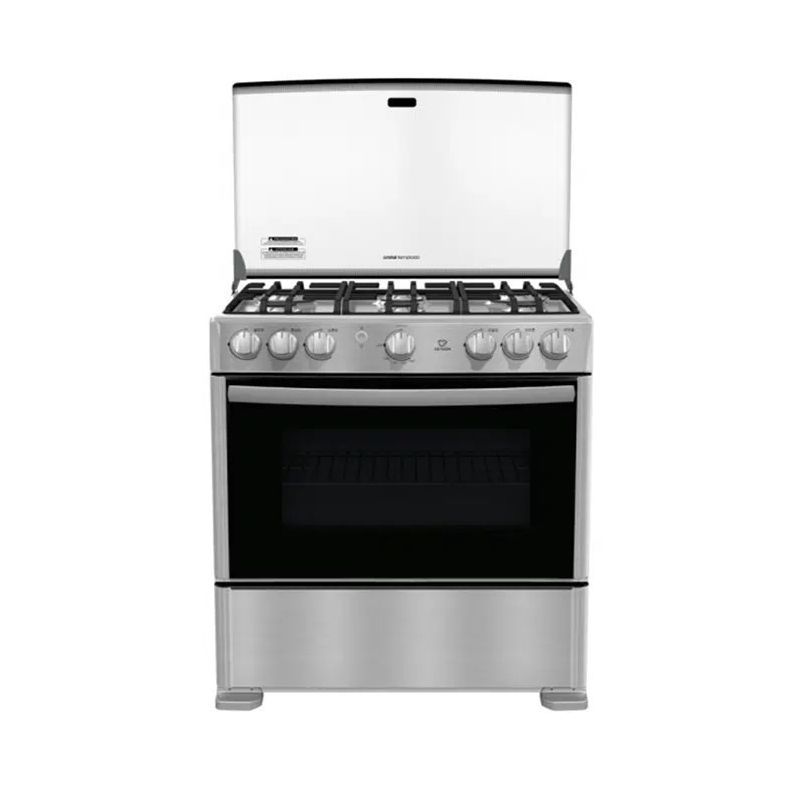 Cetron 30 inch 6-Burner S/Steel Gas Stove w/Glass Lid