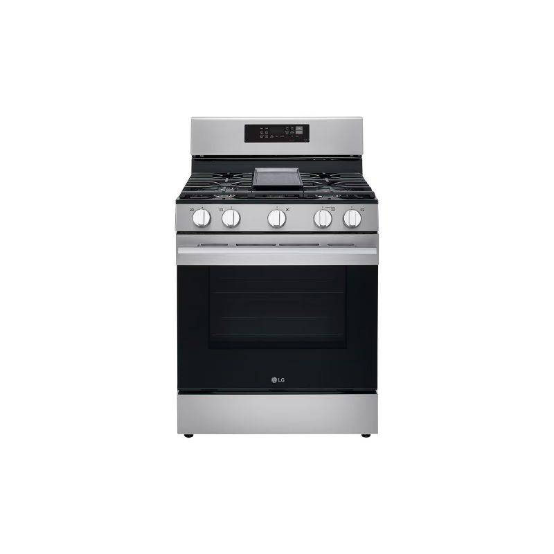 LG 30 inch S/Steel 5-Burner Gas Stove w/ Air Fry