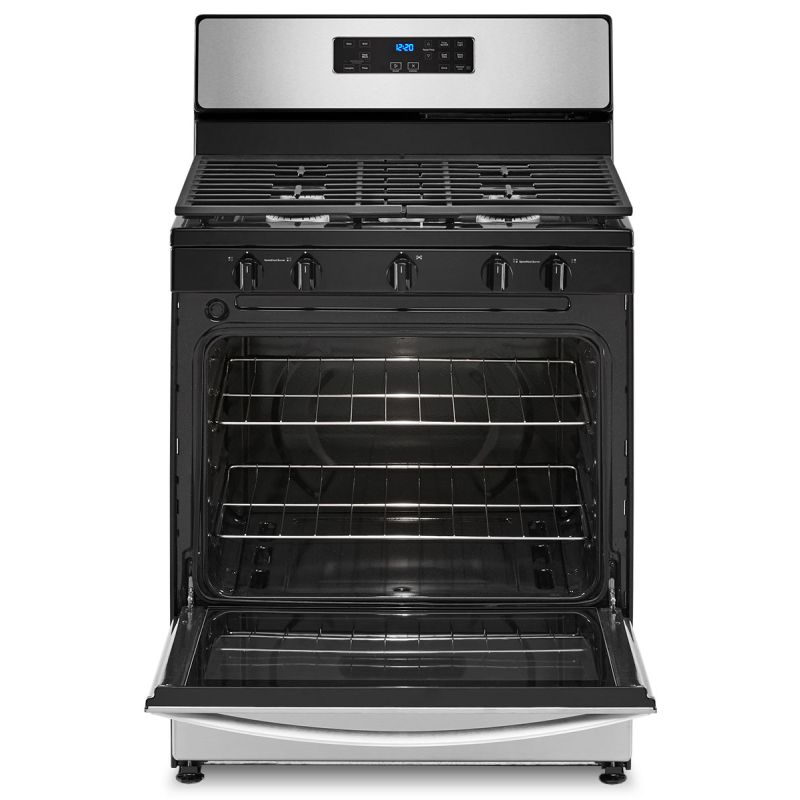 Whirlpool 30 inch 5-Burner Stainless Steel Gas Stove