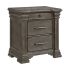 Kings Court Grey 3-Drawer Night Stand