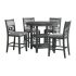 Amherst 5-pc Grey Counter Height Dining Set