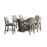Dapper 7-pc Grey Counter Height Dining Set