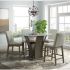 Dapper 5-Pc Grey Counter Height Round Dining Set