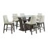 Dapper 7-pc Walnut Counter Height Dining Set