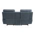 Clifton Blue Double Glider Reclining Loveseat