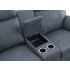 Clifton Blue Double Glider Reclining Loveseat