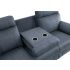 Clifton Blue Double Glider Reclining Sofa