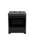 Cetron 30 inch Black 6-Burner Gast Stove w/Glass Lid
